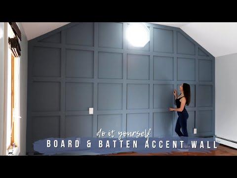 DIY BOARD AND BATTEN ACCENT WALL || Dream Bedroom Makeover For My Parents (Pt. 1)!