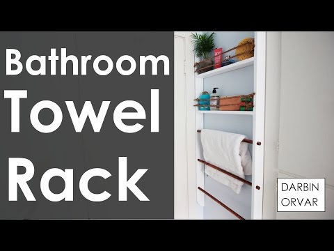 DIY Bathroom Towel Rack