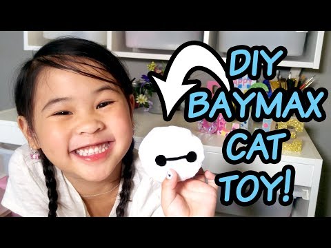 DIY Baymax Catnip Cat Toy | Easy No-Sew Cat Toy | Simple Homemade Cat Toys