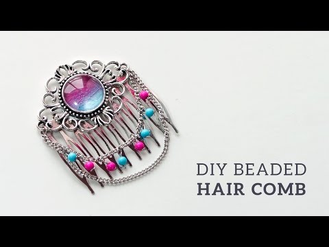 DIY Beaded Hair Comb