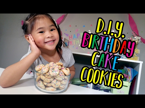 DIY Birthday Cake Cookies Recipe | Ollie's 5th Birthday!