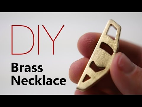 DIY Brass Necklace