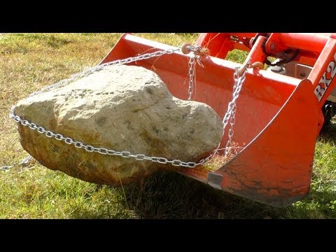 DIY Bucket Hooks features tap-on tap-off convenience - (Shown on a Kubota BX)