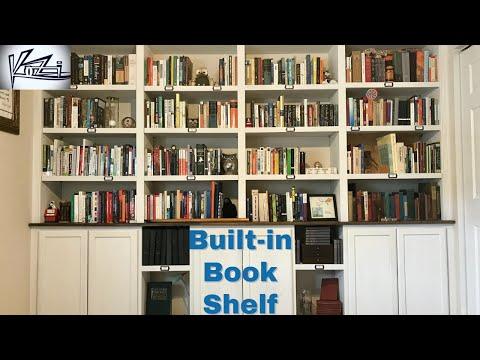 DIY Built In Bookcase