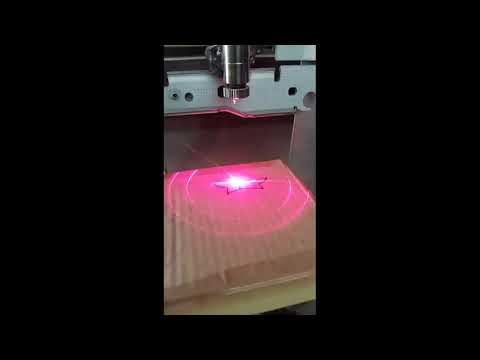 DIY CNC Laser engraving on cardboard.