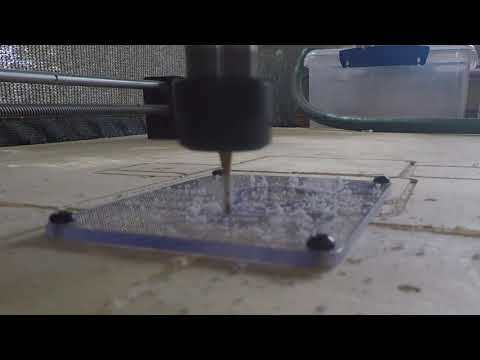 DIY CNC machine light bulb engraving.