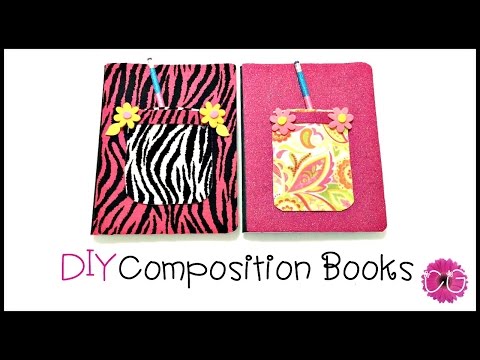 DIY COMPOSITION BOOKS - Cool for school!