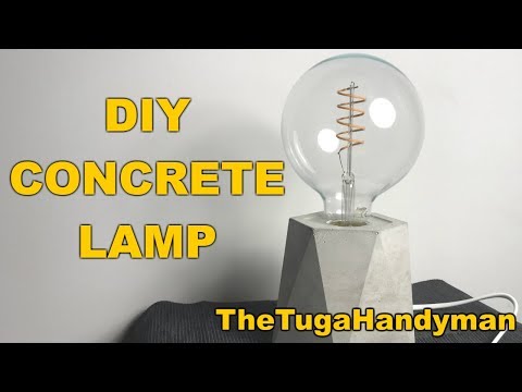 DIY CONCRETE LAMP