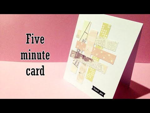 DIY Card: five minute card