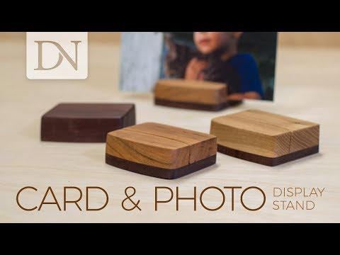 DIY Card and Photo Display Stand // Limited Tools, Easy Project