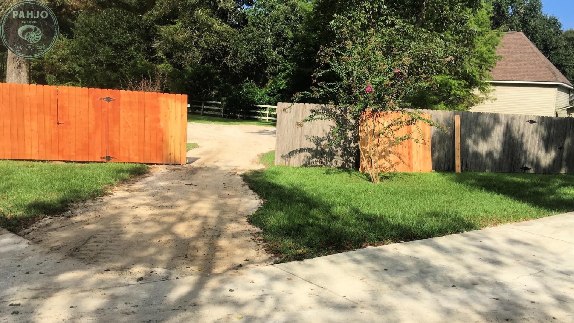 DIY Cedar Accent Wall Reclaimed Fence Boards - Remove Fence.jpg