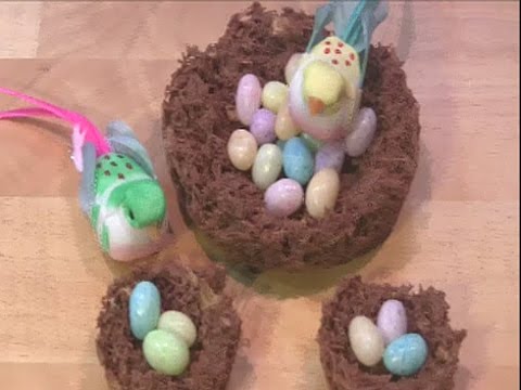 DIY Chocolate Bird Nests Tutorial