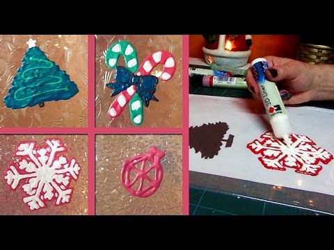 DIY Christmas window decorations