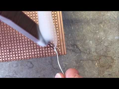 DIY Cold Heat Soldering Iron Test Solder