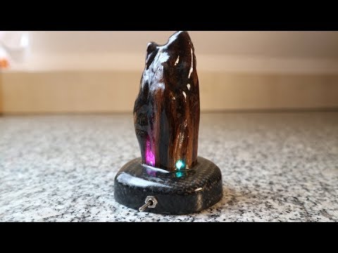 DIY Color Change Led, Wood, Epoxy Resin, Carbon Desk Lamp Part 2