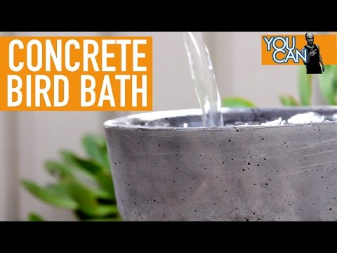 DIY Concrete Bird Bath | Save A Life This Summer