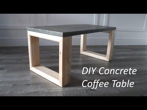 DIY Concrete Coffee Table