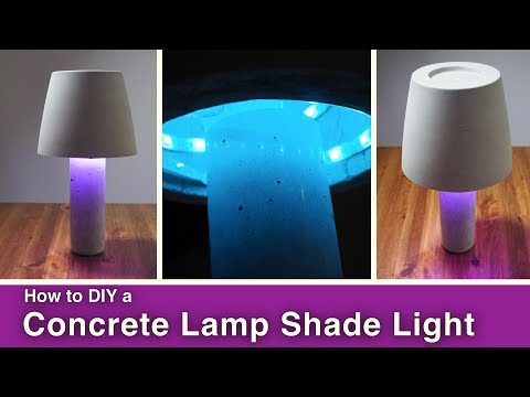 DIY Concrete Lamp Shade Light