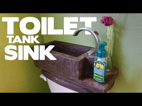 DIY Concrete Toilet Tank Sink - This SHOULD Be On Every Toilet!