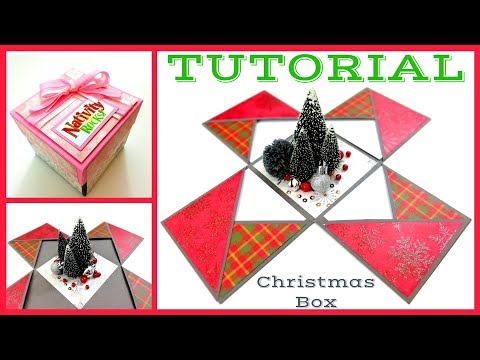 DIY Crafts | How to make a Nativity Rocks! Christmas Explosion Box Card | Scrapbooking Tutorial