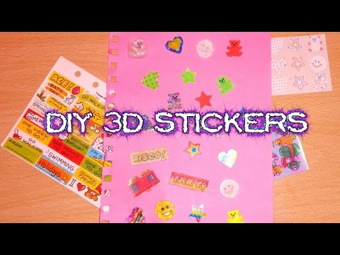 DIY Crafts - How to Make 3D Puffy Stickers