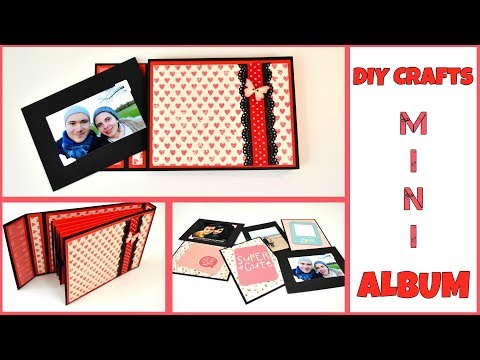 DIY Crafts - How to Make a Mini Album Card - Paper Photo Album Tutorial - Scrapbooking Gift Ideas