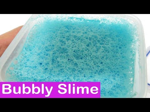 DIY Crispy Nonsticky Bubbly Slime! Satisfying Cotton Candy Bubbly Slime! DIY Ideas