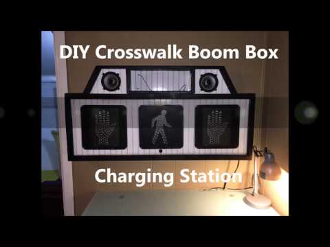 DIY Crosswalk Boombox Charging station