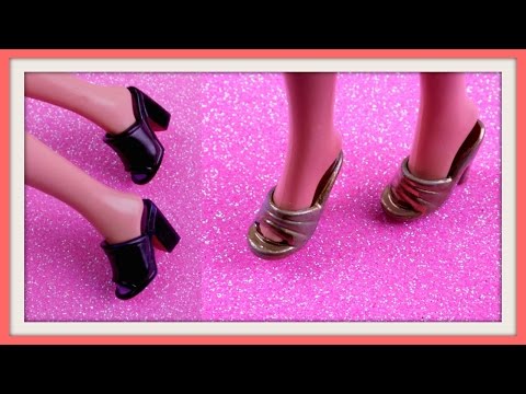 DIY Custom Barbie Doll Shoes