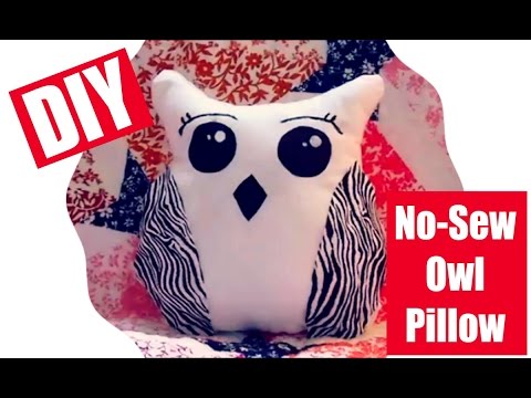 DIY Cute No-Sew Owl Pillow