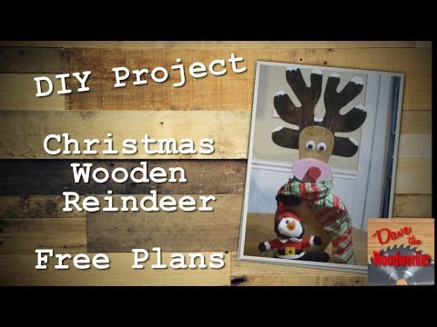 DIY Cute Wooden Reindeer | Free Plans