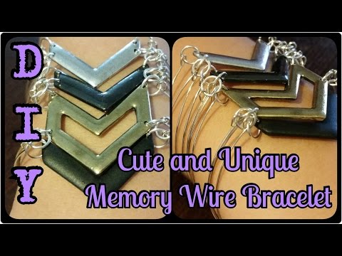 DIY Cute and Unique Memory Wire Bracelet