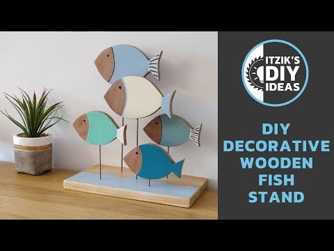 DIY Decorative Wooden Fish Stand
