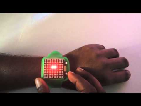 DIY Dot-Matrix Wrist Watch