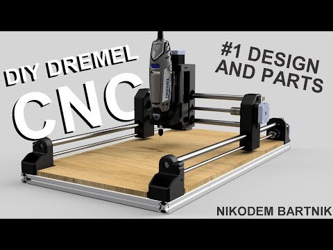 DIY Dremel CNC #1 design and parts (Arduino, aluminium profiles, 3D printed parts)