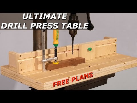 DIY Drill Press Table and Fence - Easy Shop Project