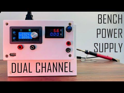 DIY Dual Channel Lab Bench Power Supply || With a USB Port