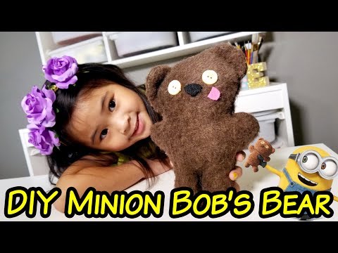 DIY Easy No-Sew Minion Bob's Teddy Bear | No Sew Bear Inspired by Despicable Me 3 &amp;amp; Minions Movie