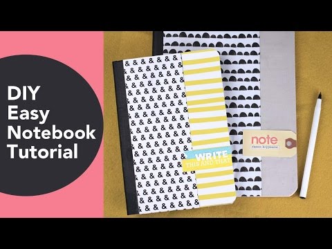 DIY Easy Notebook Tutorial