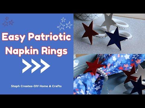 DIY Easy Patriotic Napkin Rings