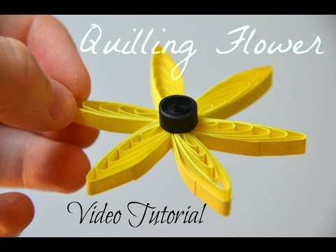 DIY Easy Quilling Comb Flower Tutorial