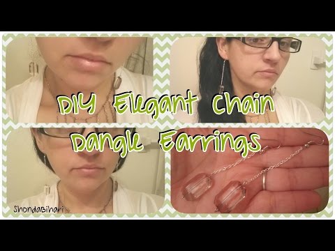 DIY Elegant Chain Dangle Earrings *Taylor Swift Blank Space Inspired*