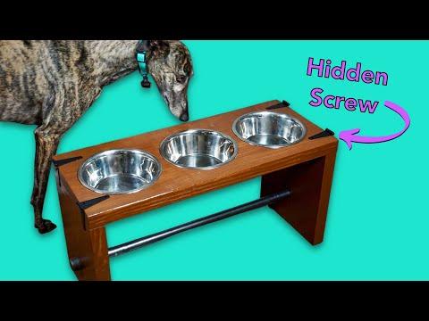 DIY Elevated Dog Bowl Stand for Two Pets