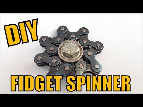 DIY Fidget Spinner (using bicycle chain)