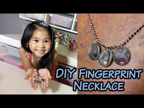 DIY Fingerprint Birthstone Necklace | Easy Handmade Mother's Day Gift Idea!