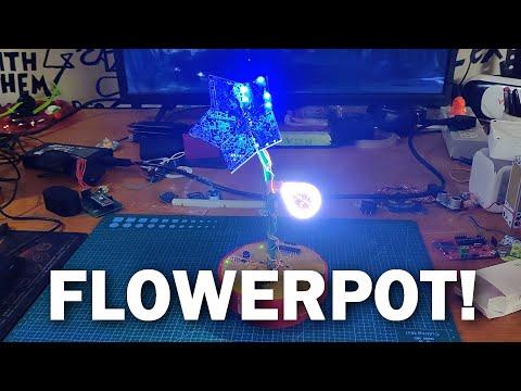 DIY FlowerPot mad entirely from PCBs