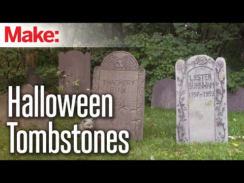 DIY Foam Tombstones