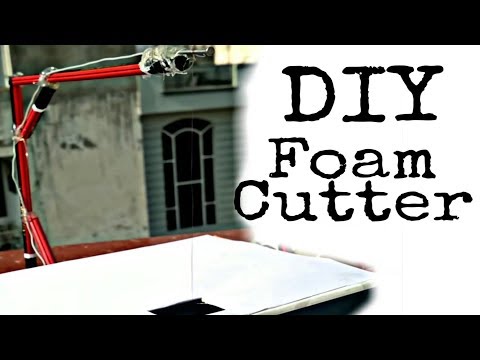 DIY Foam cutter with nichrome wire || Thermacol cutter