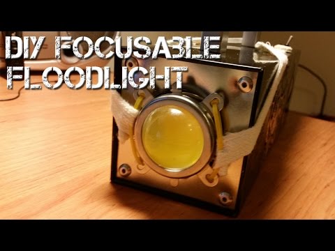 DIY Focusable Handheld Floodlight (2-10k lumens)