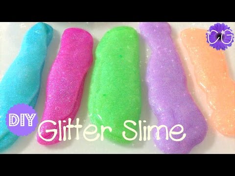 DIY GLITTER SLIME!  SO FUN!